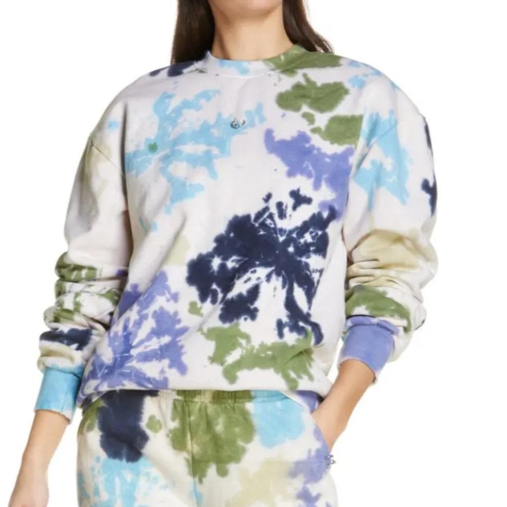 KkCo Pierced Crewneck Sweatshirt tie dye